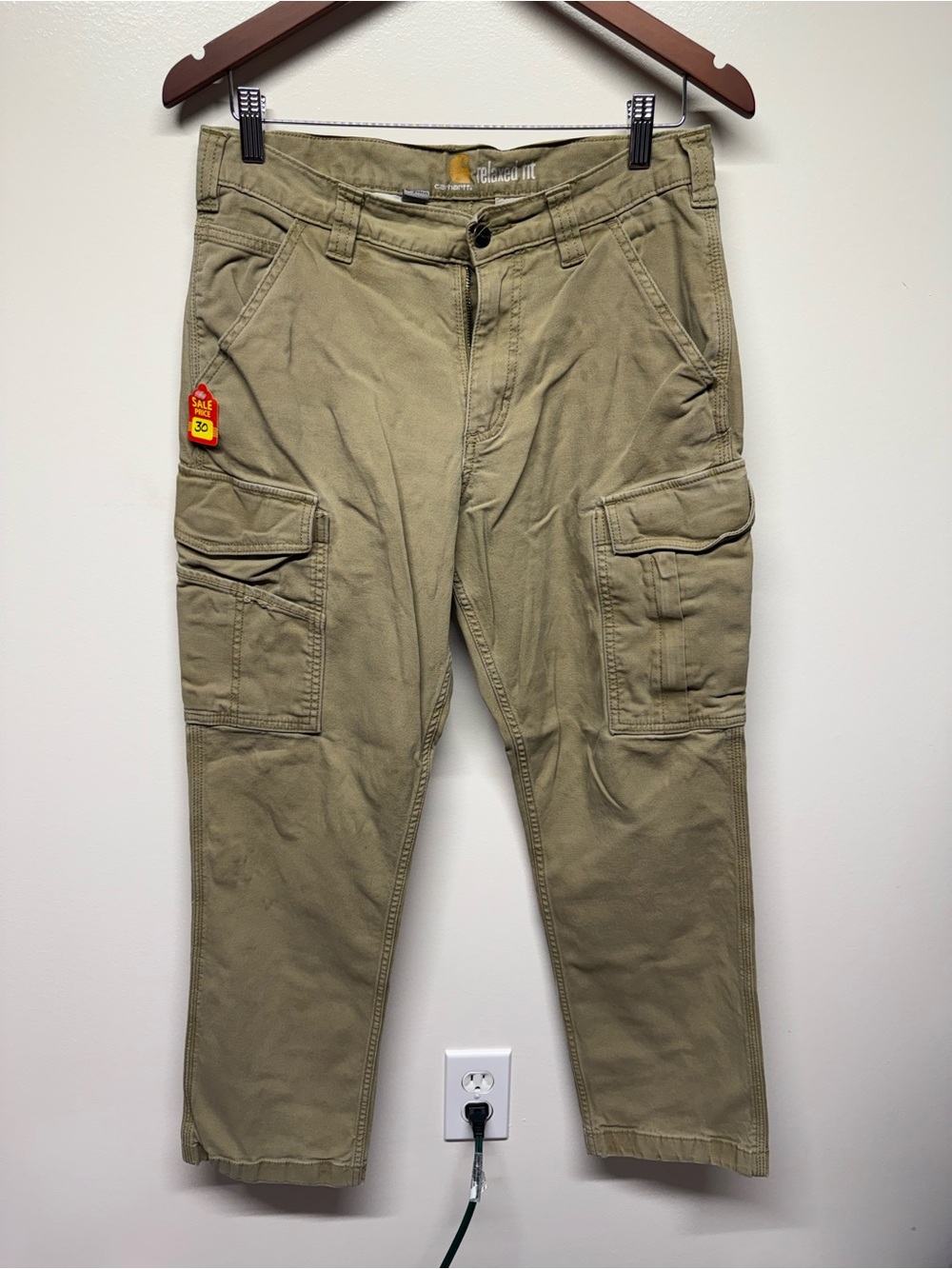 Carhartt Men's Cargo Pants in Khaki Green